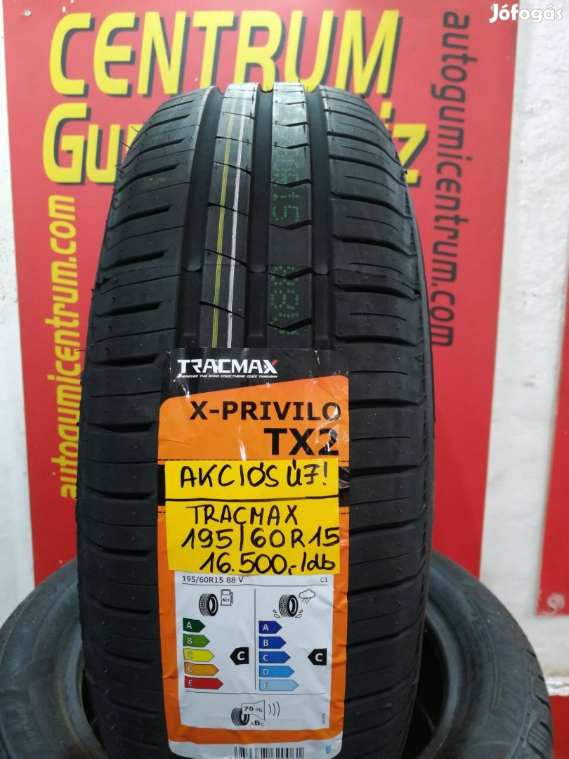 195/60R15 Tracmax akciós nyári gumi 16.500 Ft