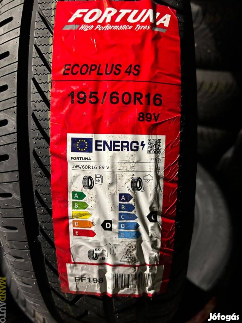 195/60R16 Fortuna Ecoplus 4Season,Új négy évszakos gumi