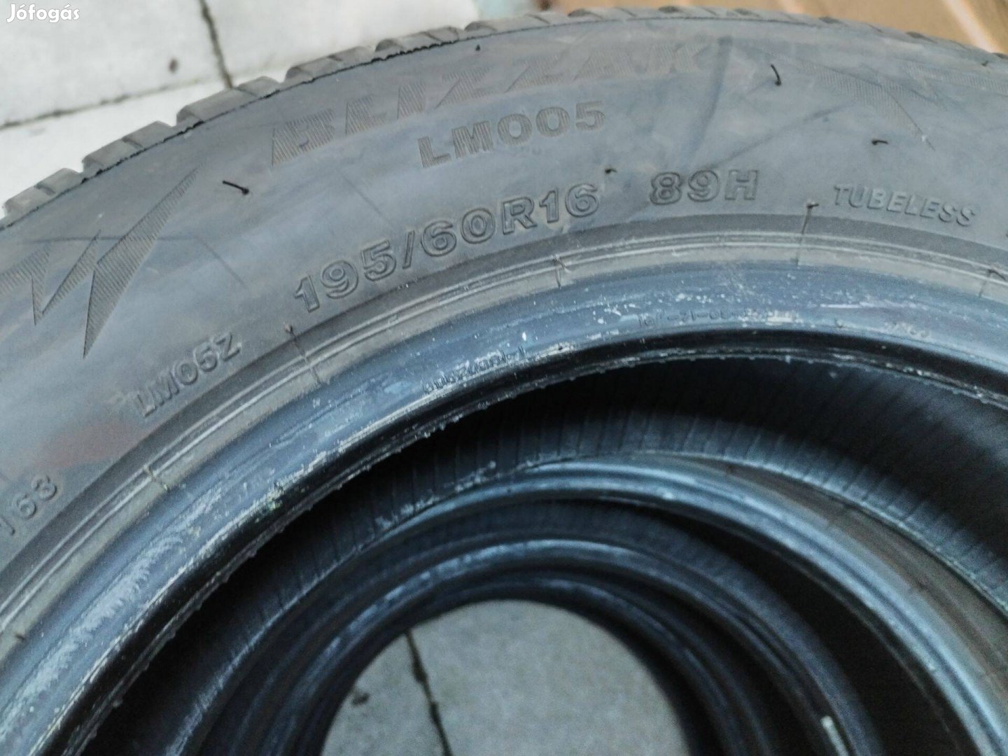 195 60 16 bridgestone 195/60 R 16 téli gumi garnitura