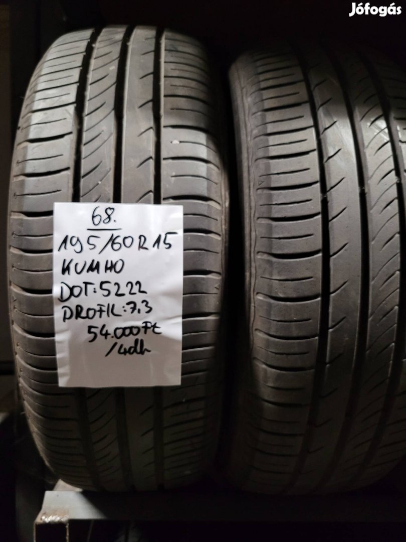 195/60 R15 Kumho nyári gumik