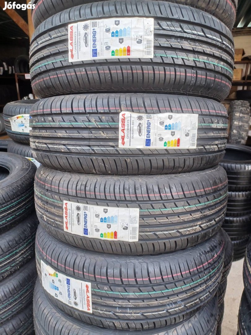 195/60r15 nyári 4db Új Lassa 