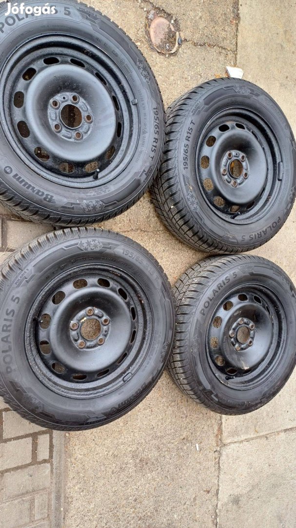 195/65R15 Barum télikerék garnitúra 5x108-as Ford felnikkel eladó