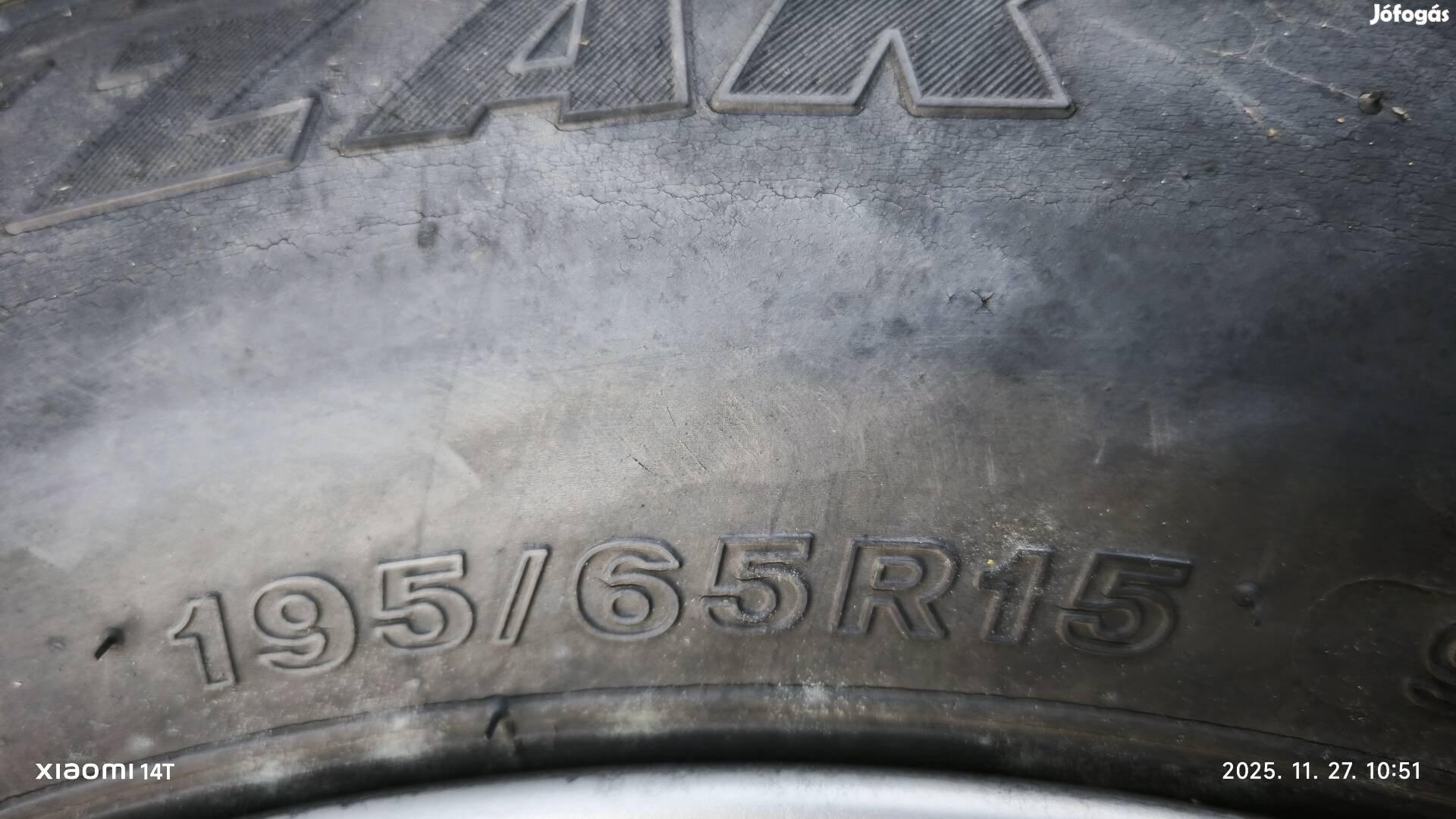 195/65R15 Bridgestone téli gumi
