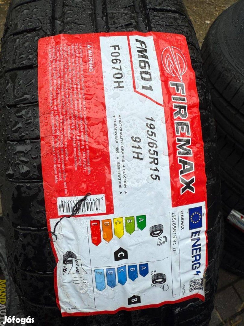 195/65R15 Firemax FM601,Új nyárigumi