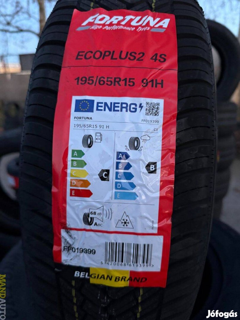 195/65R15 Fortuna Ecoplus2 4Season,Új négy évszakos gumi