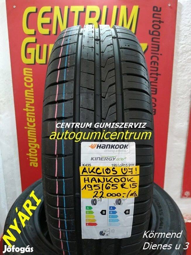 195/65R15 Hankook nyári gumik. 22.000 Ft