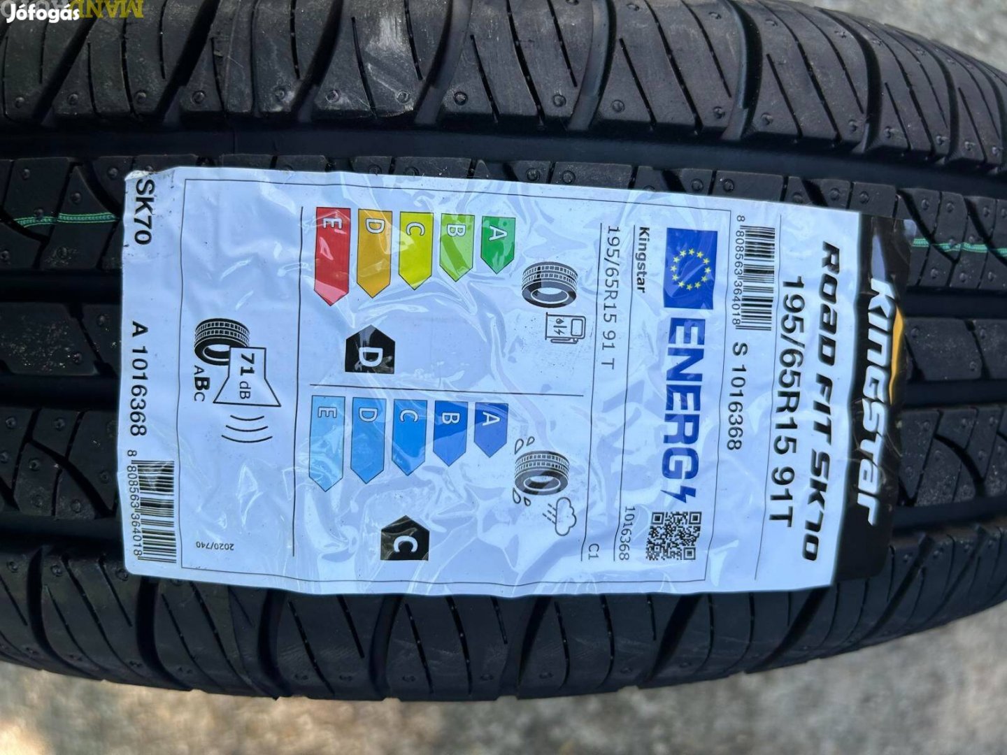 195/65R15 Kingstar SK70,Új nyárigumi