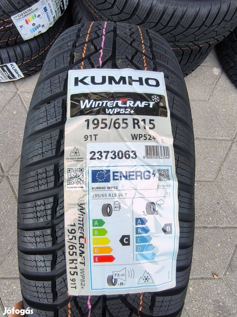 195/65R15 Új Kumho téli gumi garnitúra 195/65 R15