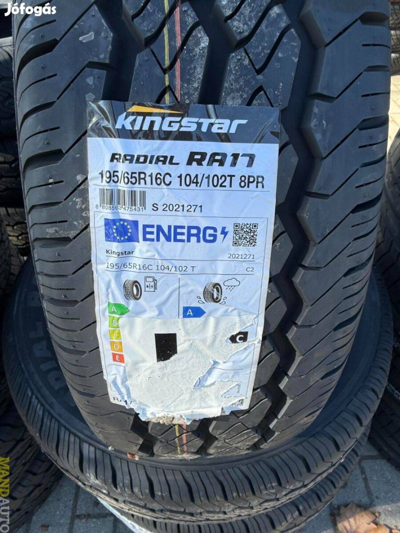 195/65R16C Kingstar RA17,Új nyárigumi
