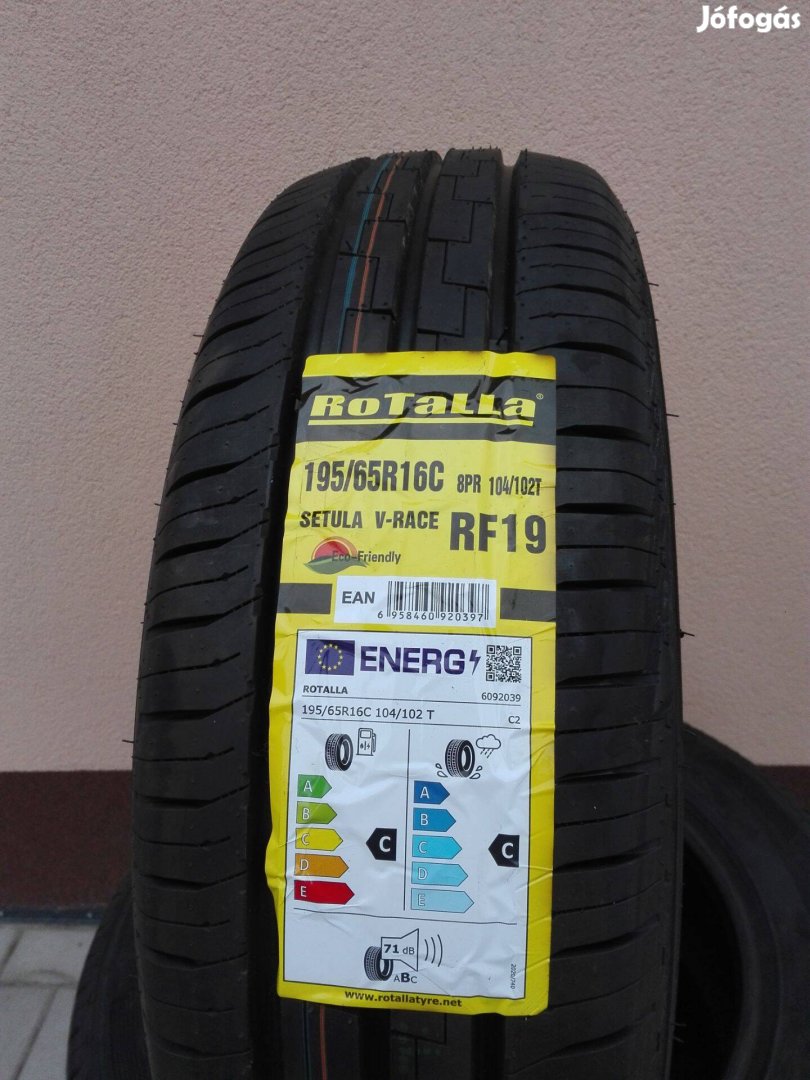 195/65R16C Új Rotalla nyári gumi 195/65 r16c