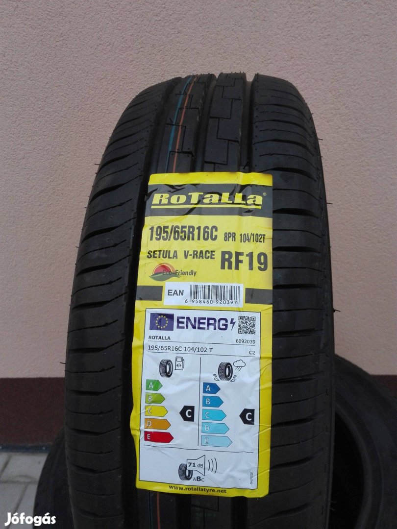 19565R16C Új Rotalla nyári gumi garnitúra 19565 r16c
