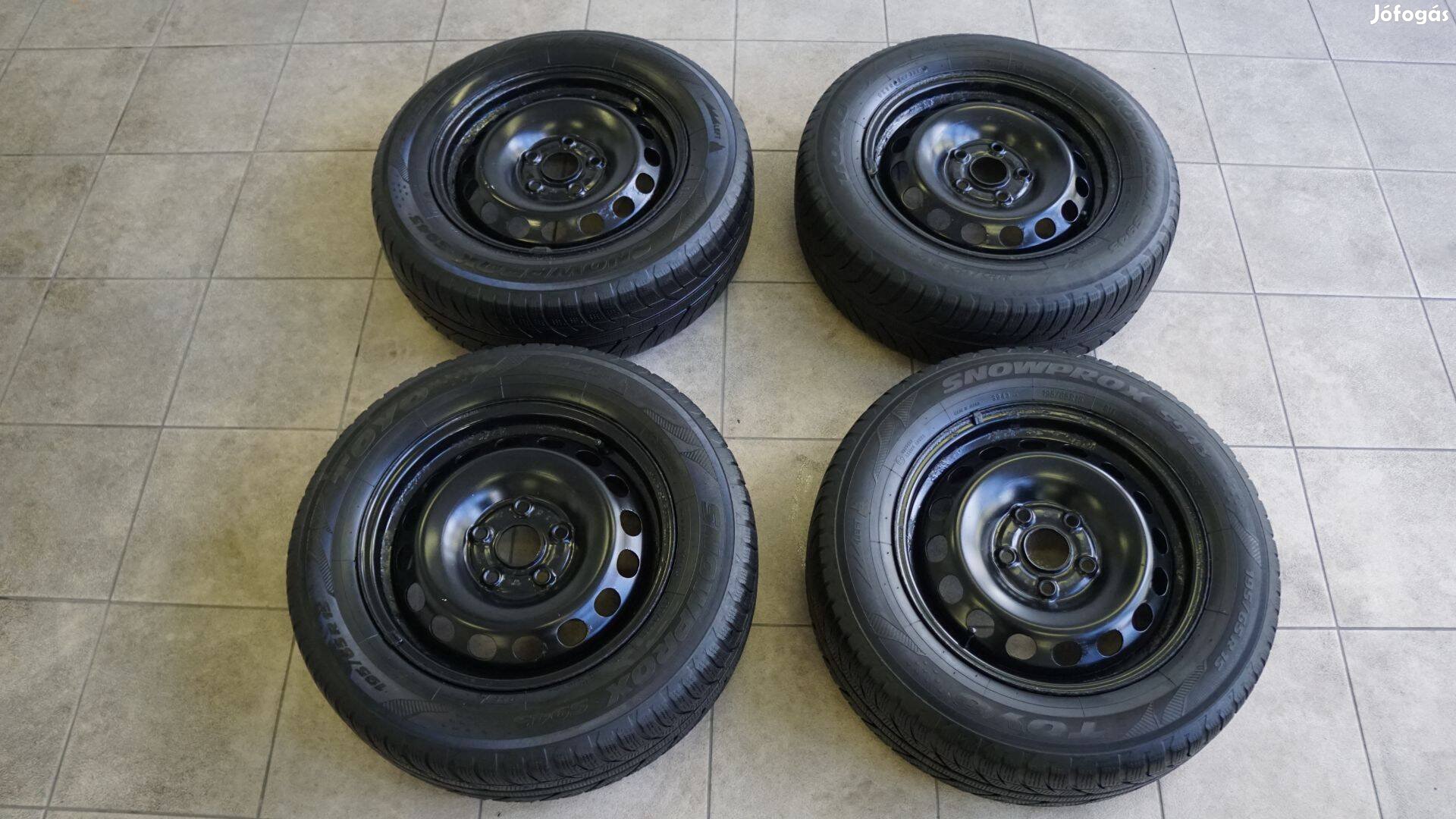 195/65 R15 Volkswagen Touran téli gumik lemez felnin