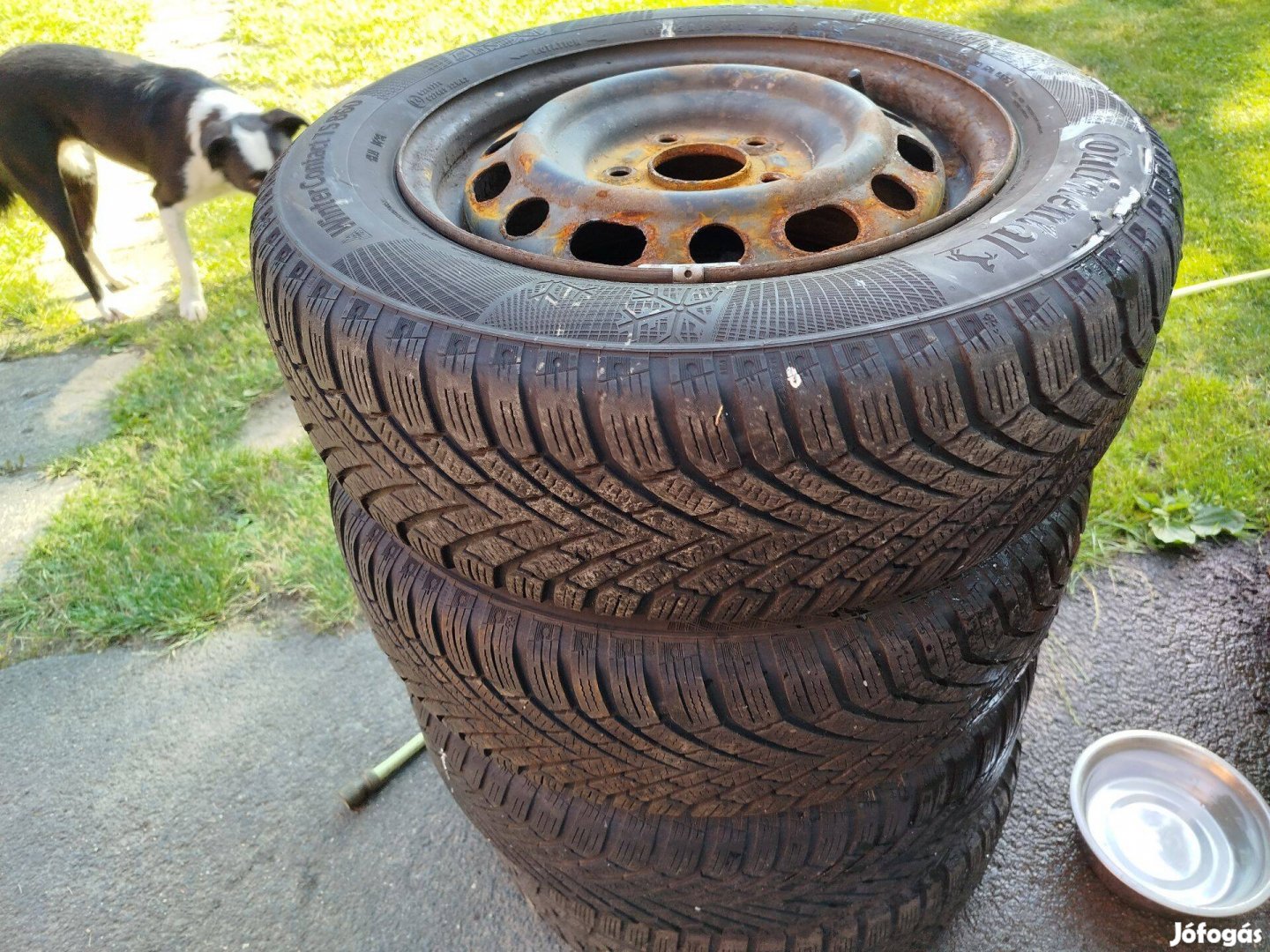 195/65 R15 téli gumi VW Golf 5 lemezfelnin