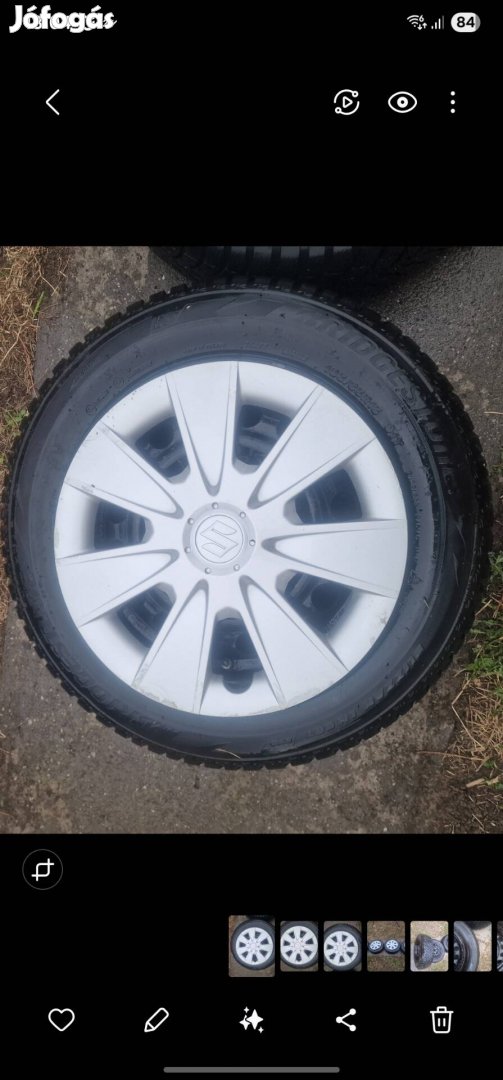 195 65 r15 Suzuki téli kerék szett (dísztárcsa,tmps)