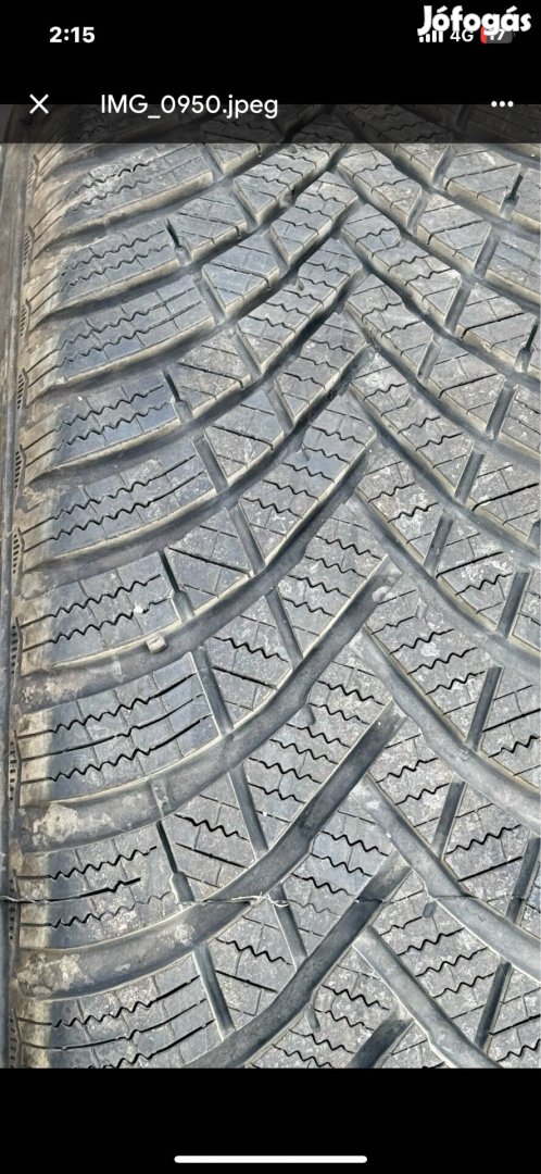 195/65r15 Hankook téli gumi felnire szerelve
