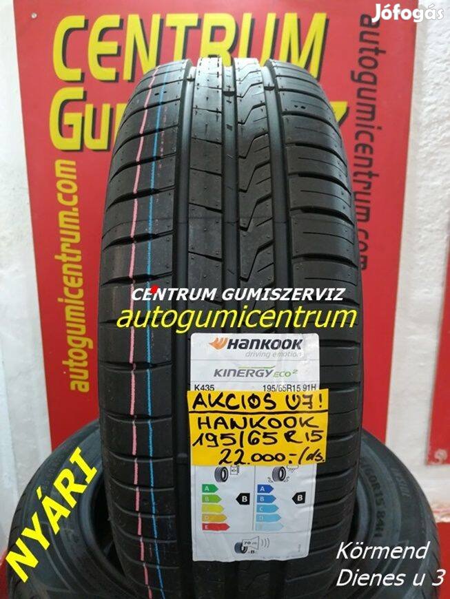 195/65r15 nyári gumi újak -Hankook. 22.000 Ft