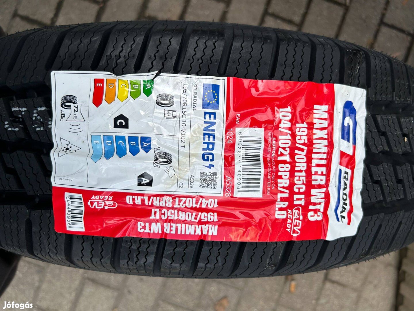 195/70R15C Gtradial Maxmiller WT3,Új kis TGK téligumi