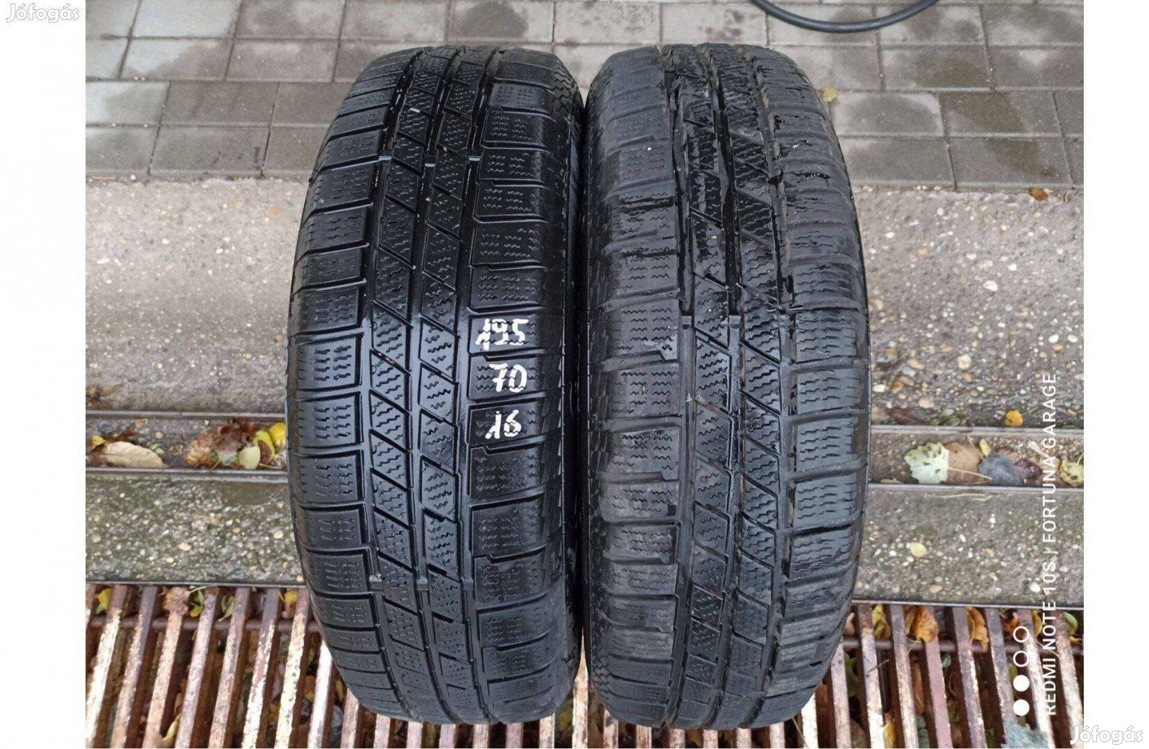 195/70 R16" Continental használt téli gumik