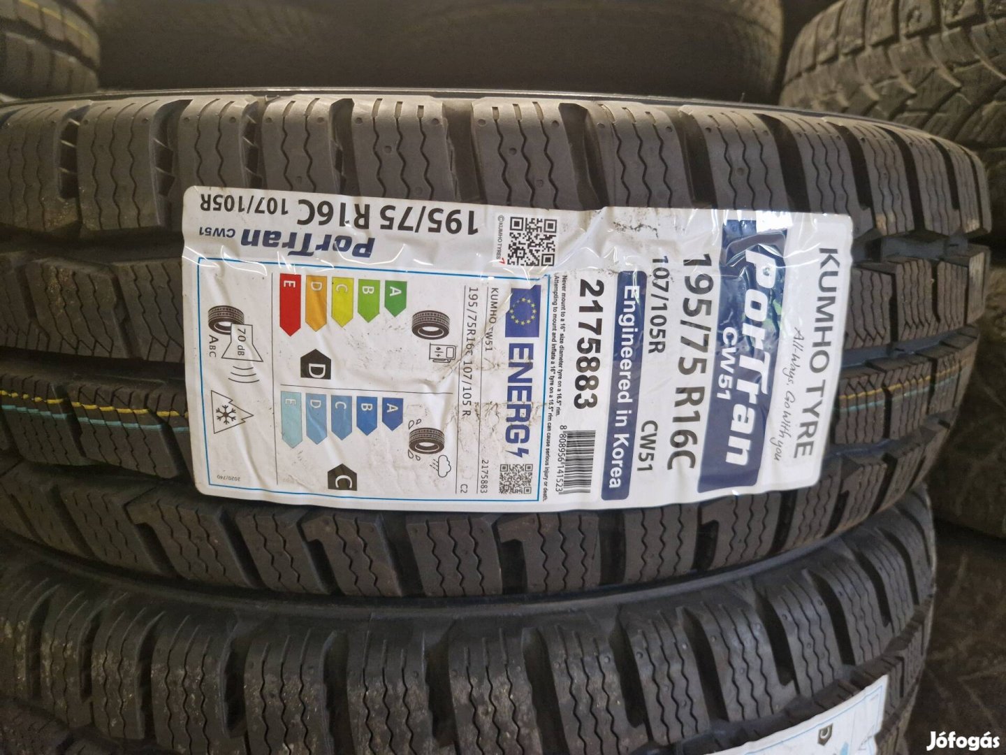 195/75r16C Kumho teli garnitúra  új