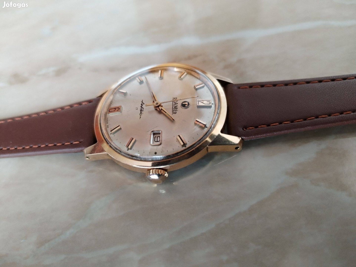 1960-as évekből jelzet aranyozott Roamer Svájci Anfibio