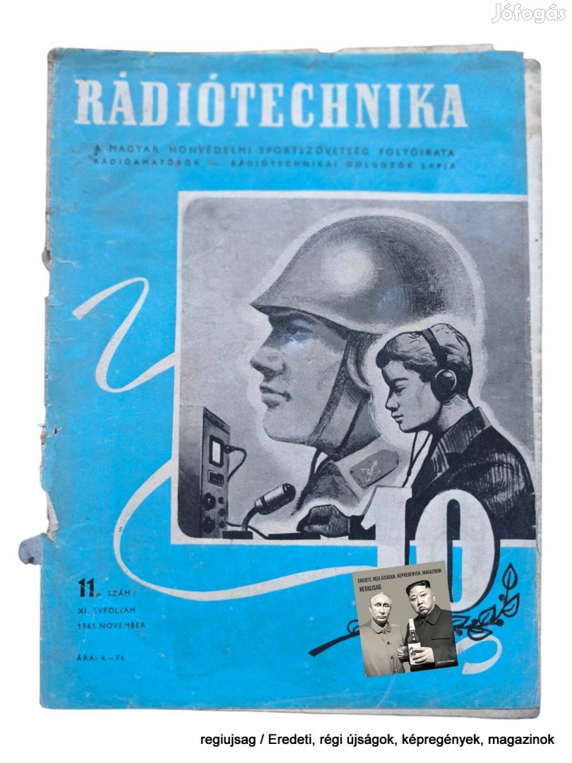 1961 november / Rádiótechnika / Újság - Magyar / Ssz.: 30361