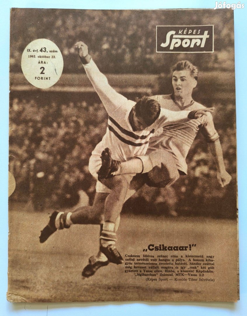 1962 november 6 / Képes Sport / Újság - Magyar / Hetilap