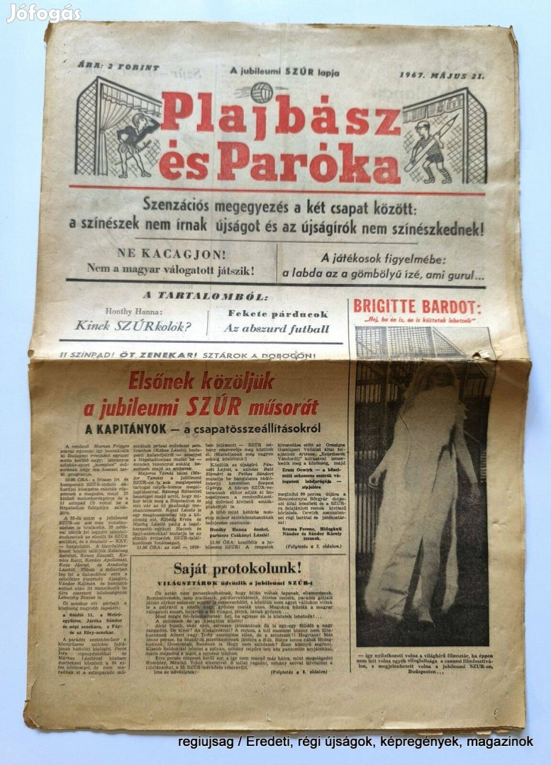 1967 május 21 / Plajbász és Paróka / Újság - Magyar