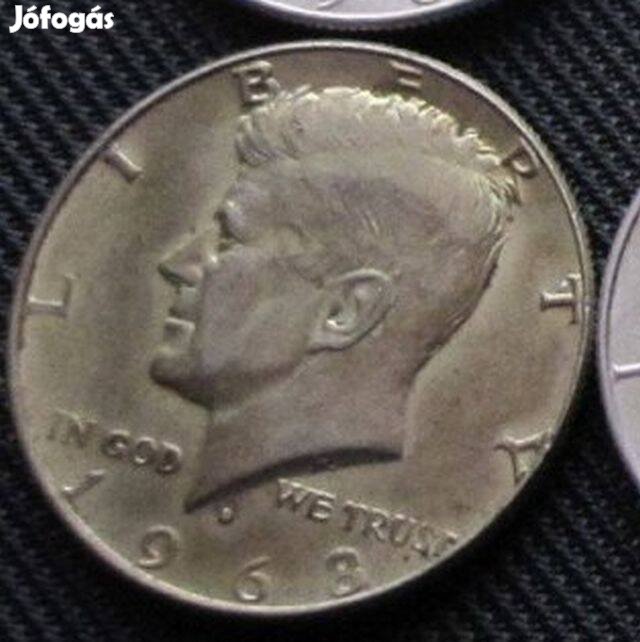 1968 Kennedy fél dollár half dollar