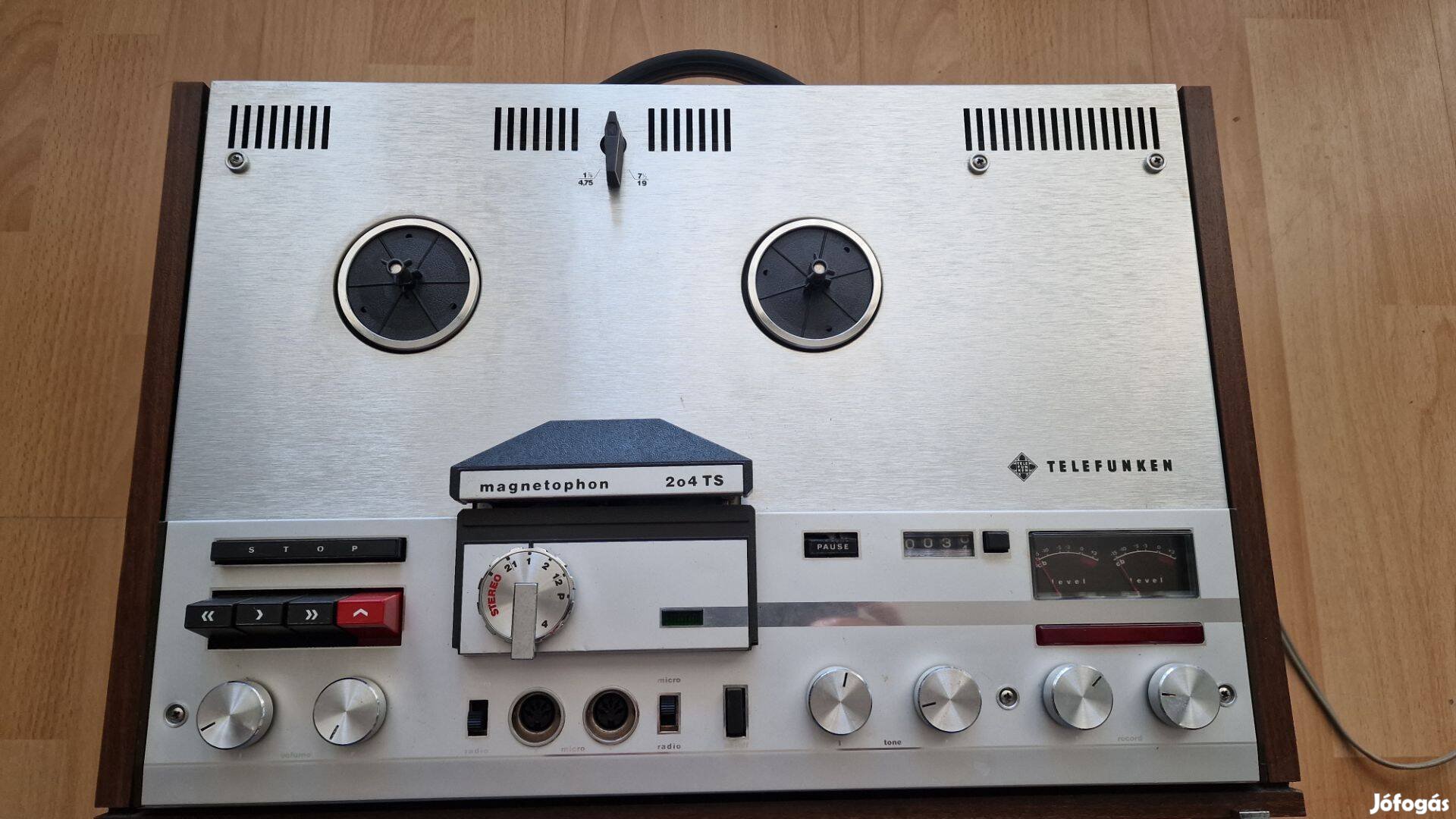 1969 Telefunken 204 TS szalagos magnó eladó