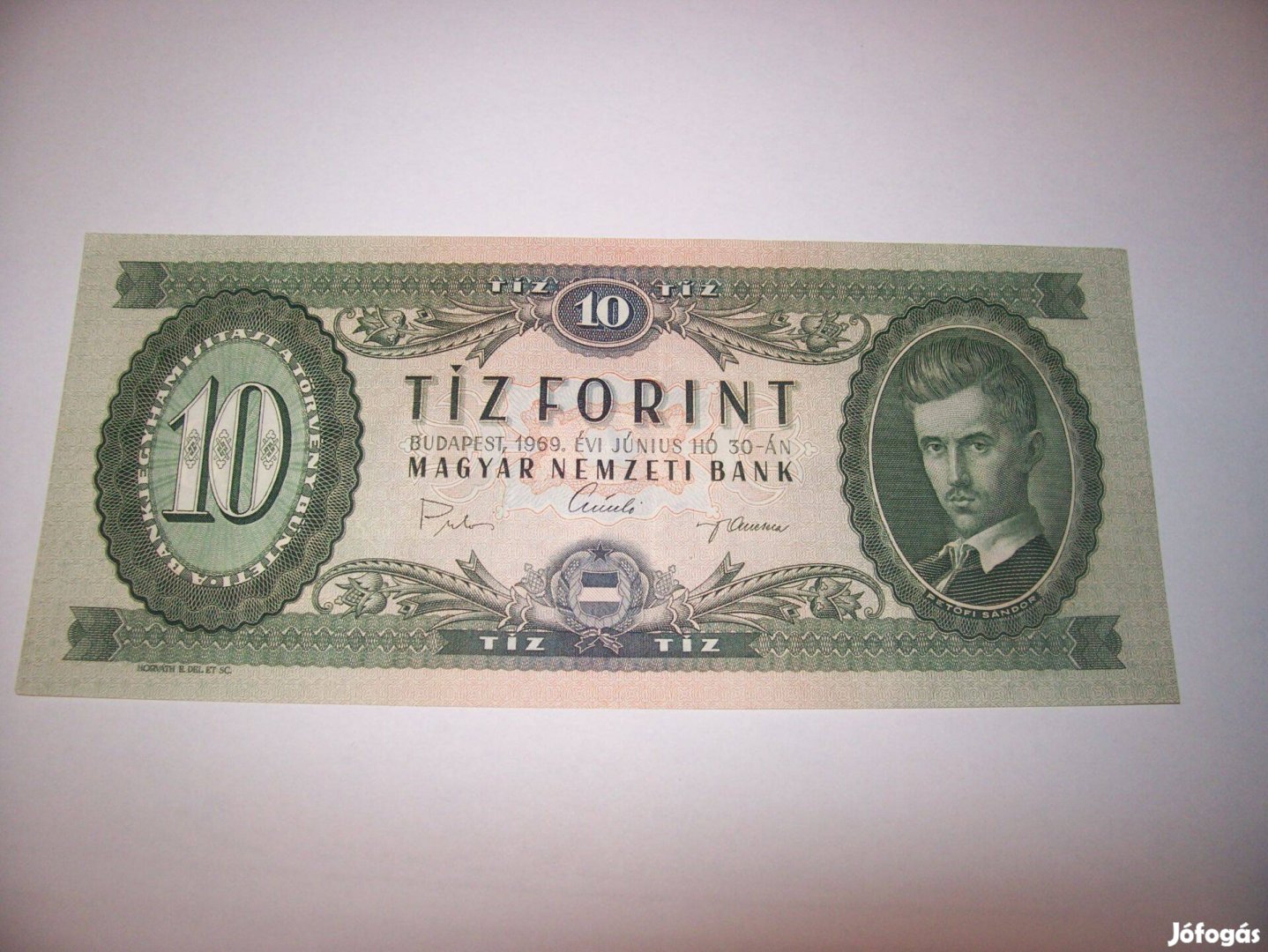 1969 évjáratú 10 forintos. A744. Kép szerint