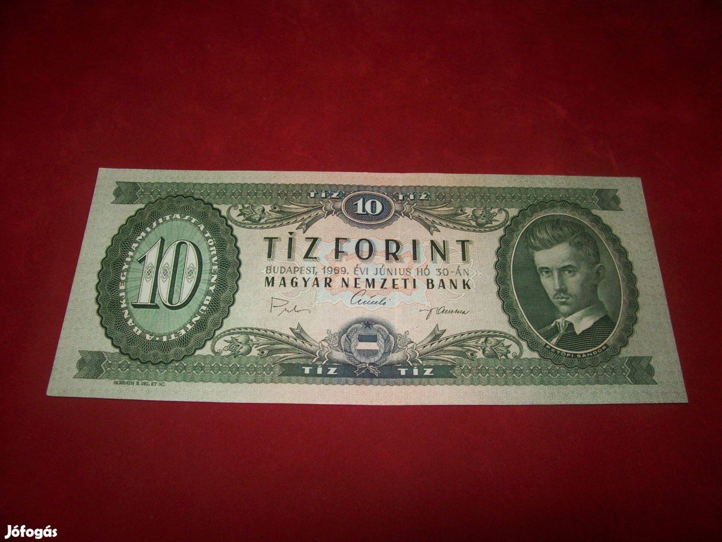 1969 évjáratú 10 forintos. A774. Kép szerint