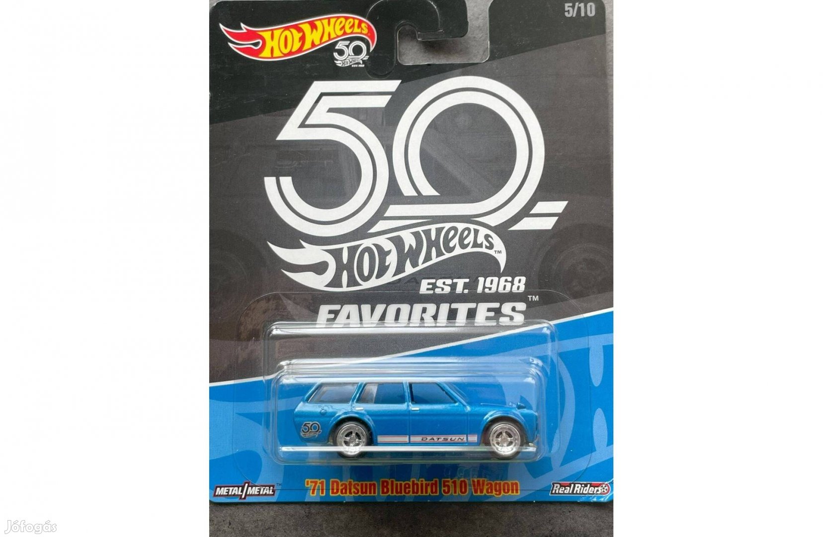 1971 Datsun Bluebird 510 Wagon modell autó - Hot Wheels Premium