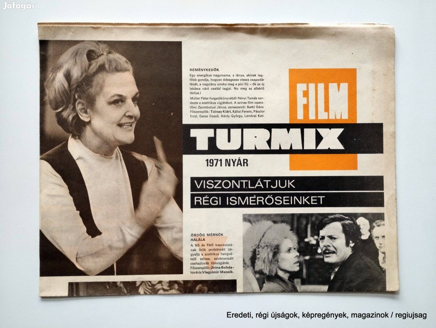 1971 Nyár / Film Turmix / Újság - Magyar / Ssz.: 26742