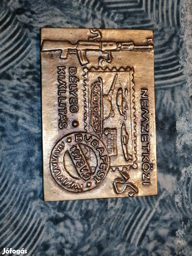 1973 Budapesti bélyeg kiállítás plaket