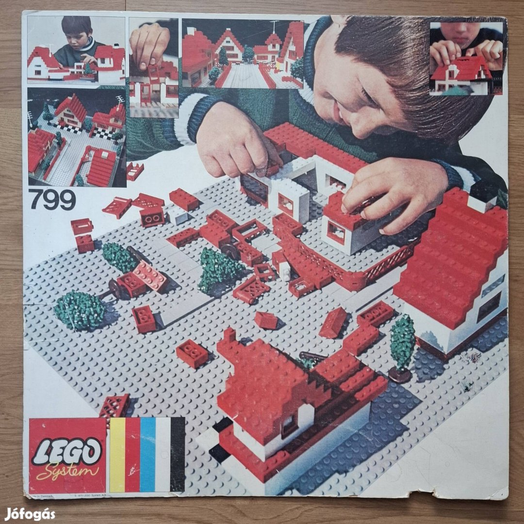 1973. régi Lego 799 alaplap építőlap