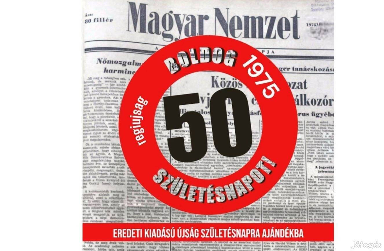 1975 január 31 / Magyar Nemzet / 50. Szülinapi Újság :-) Ssz.: 34383