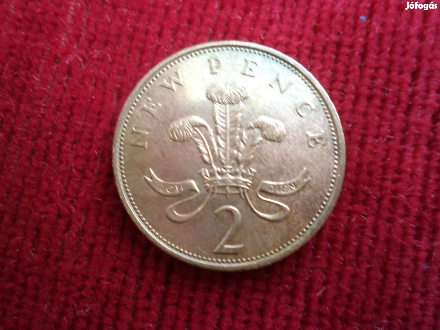 1975-ös új 2 penny, ritka érme eladó