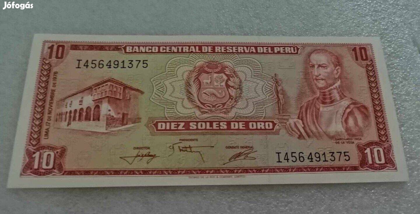 1976 / 10 Oro UNC Peru (VV)