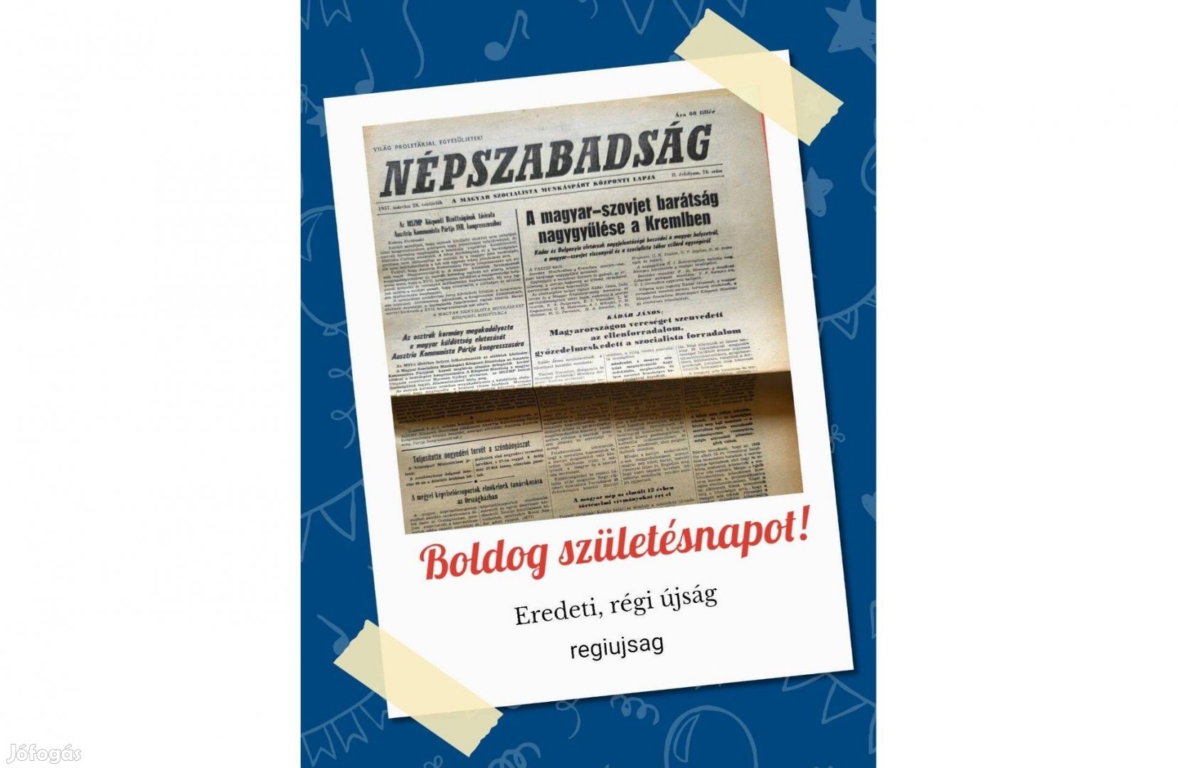 1978 október 27 / Népszabadság / Ajándékba :-) Eredeti újság