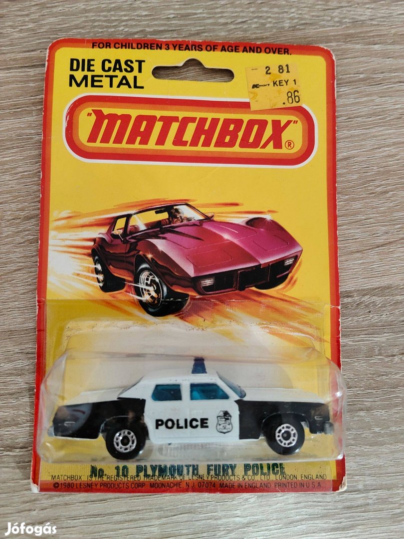 1979 Matchbox Lesney Superfast 10 Plymouth GRAN Fury Police