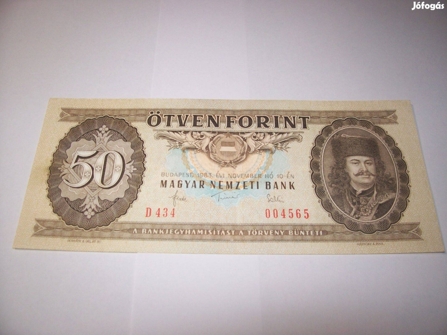 1983 évjáratú 50 forintos. D434. Kép szerint