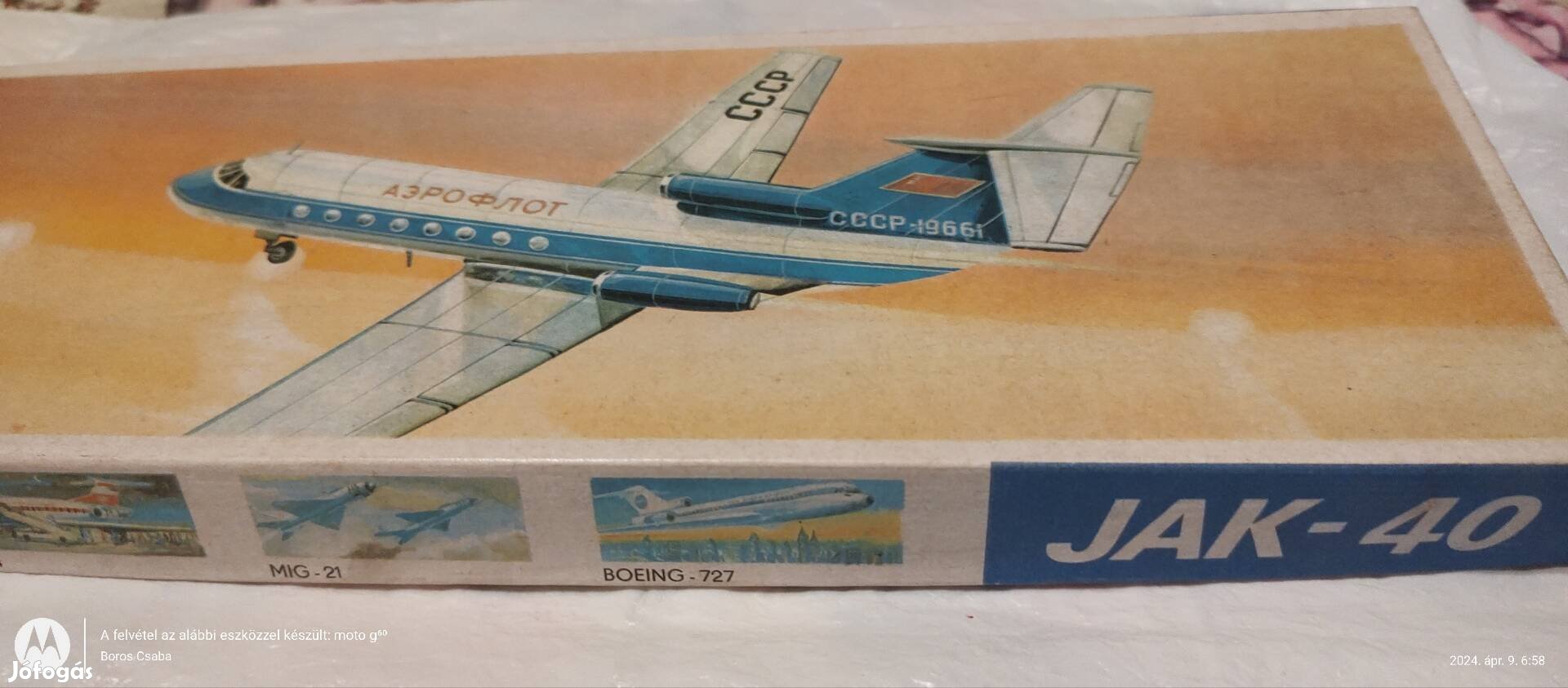 1984- es made ín DDR  JAK 40 modell repülőgép 