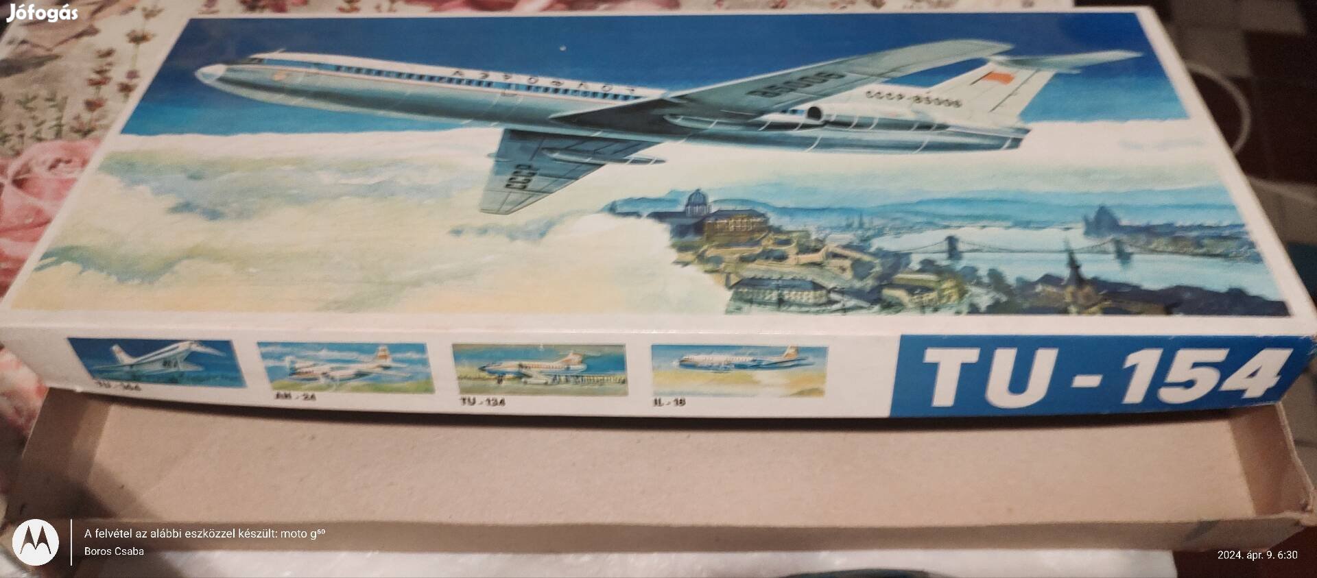 1984- es made ín DDR  Tu-154 repülőgép modell 