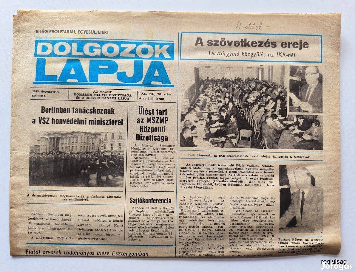 1985 december 4 / Dolgozók Lapja / Újság - Magyar / Ssz.: 26915