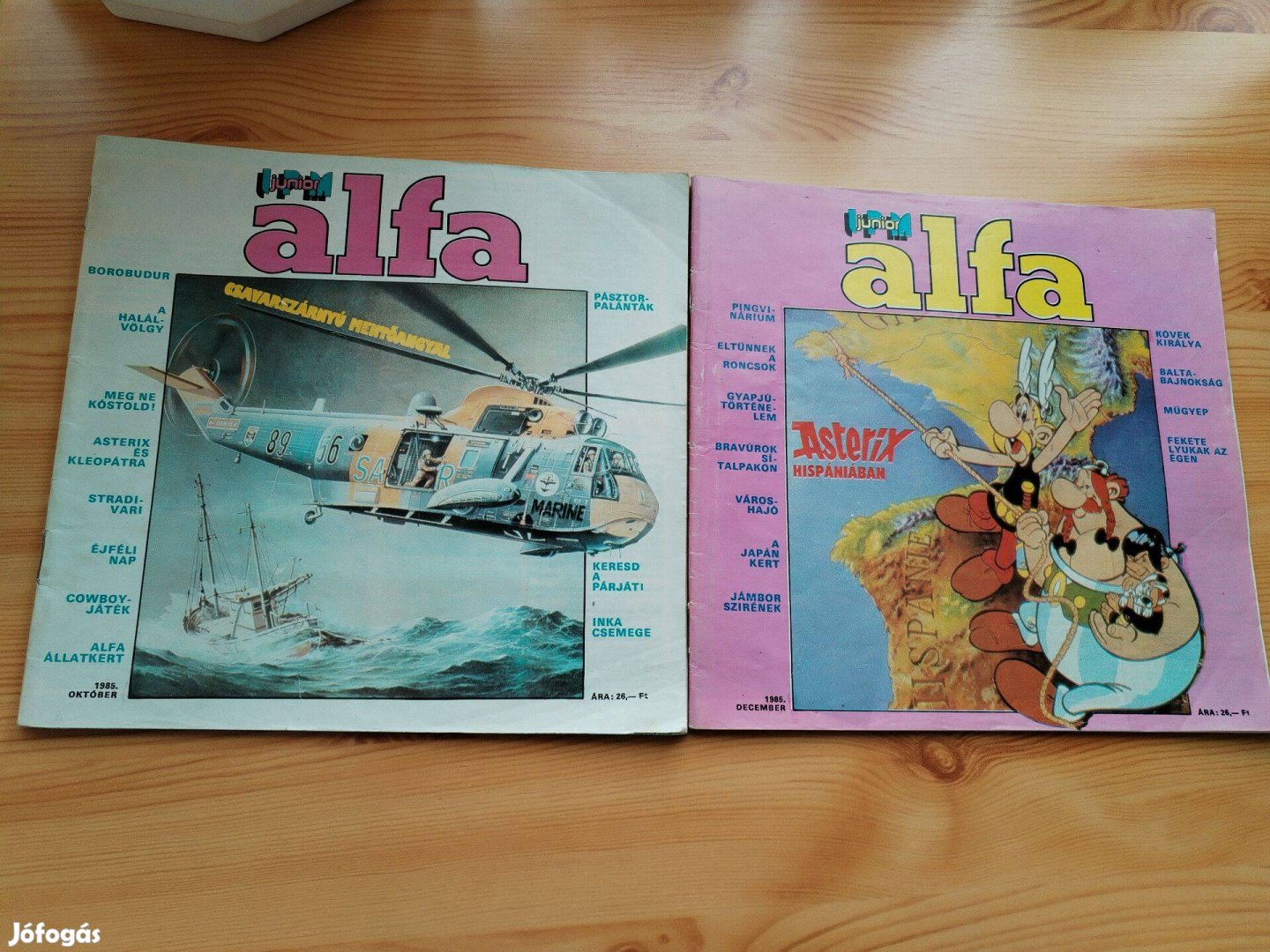 1985-ös Alfa Magazin 2 db