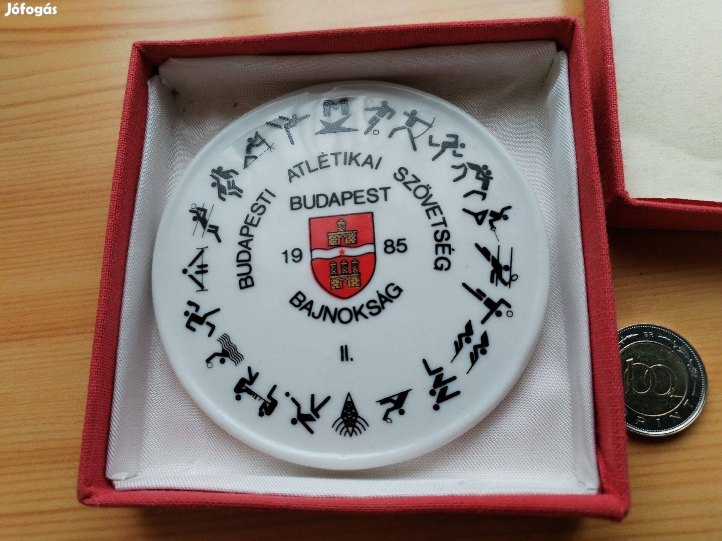 1985-ös Budapesti Atlétikai Szövetség Hollóházi porcelán