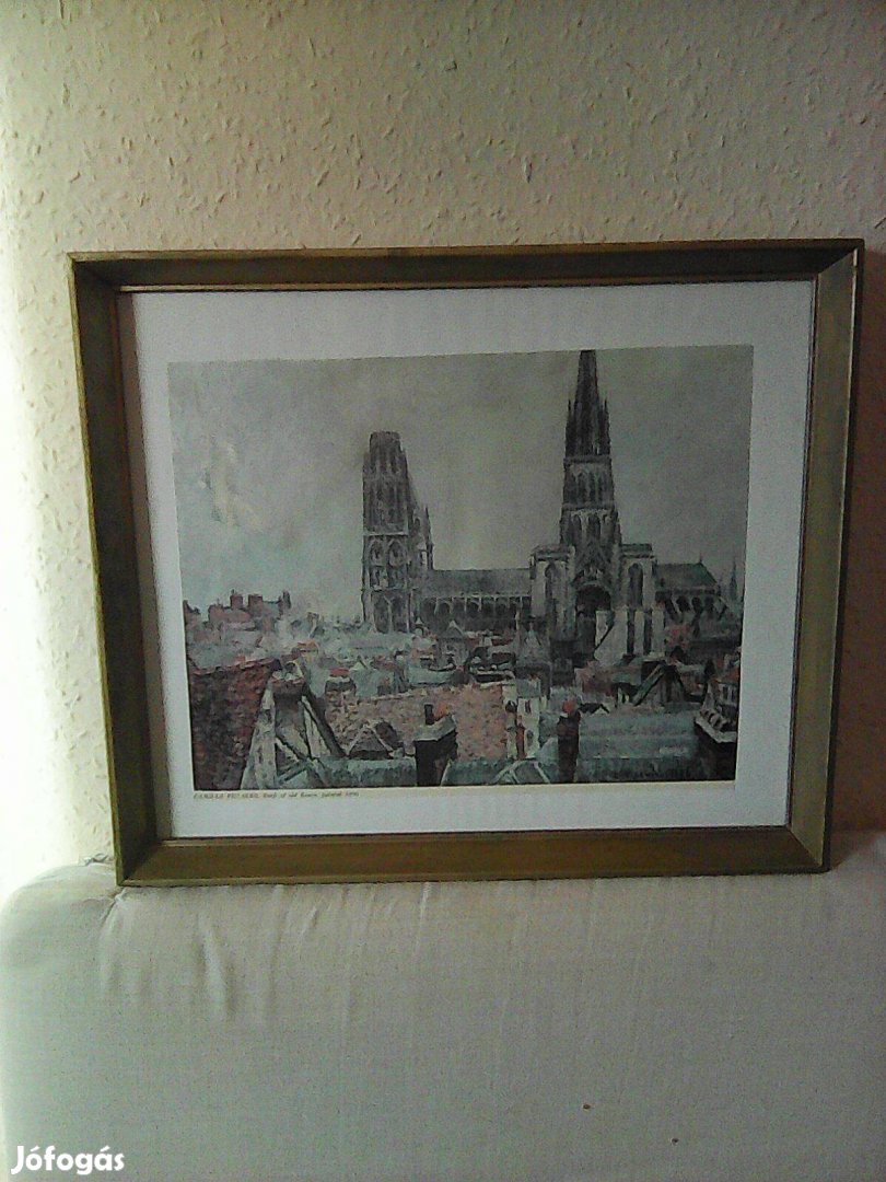 1986-Roma város részlet poszter üvegezett kép keretbe 38 x