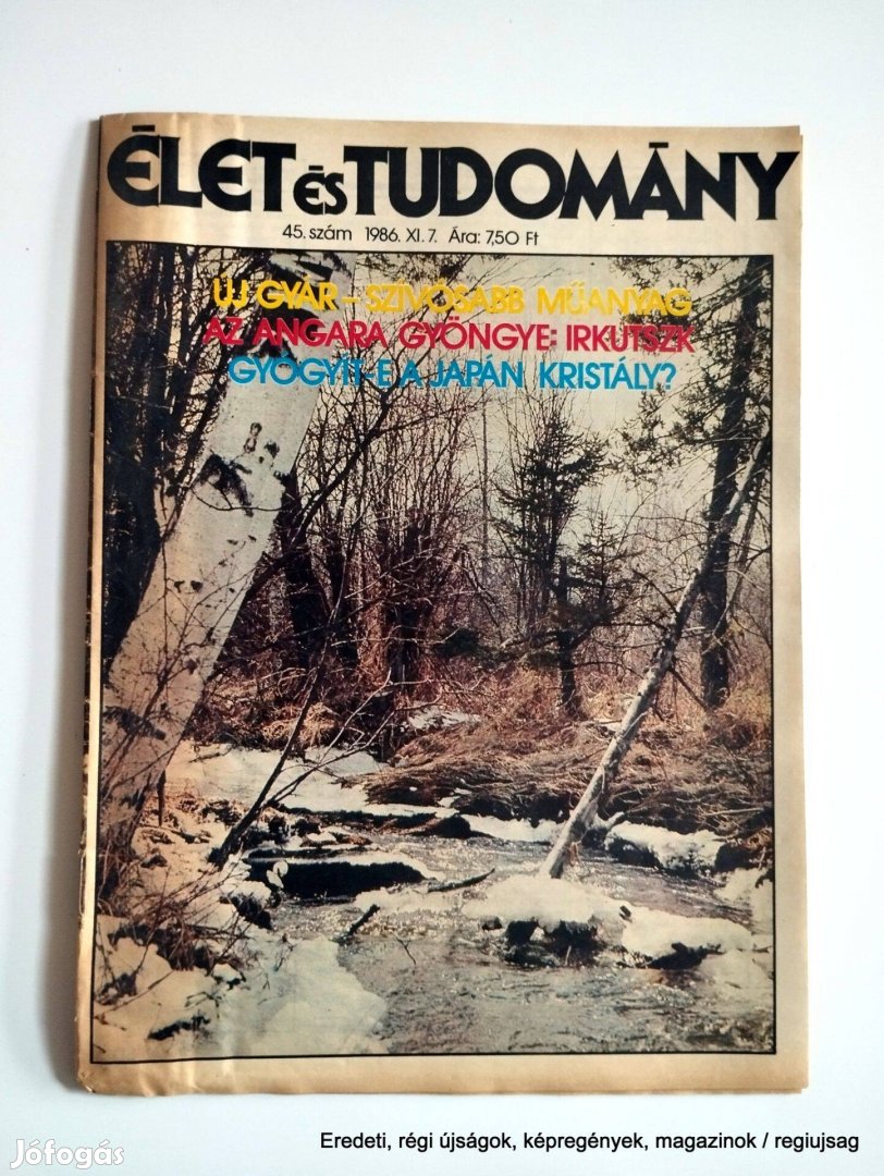 1986 november 7 / Élet és Tudomány / Újság - Magyar / Hetilap