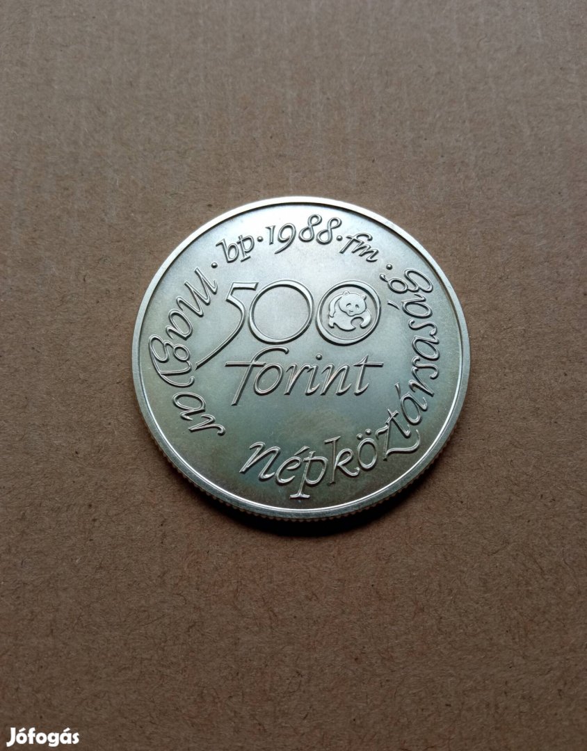 1988. Vadvédelmi alap ezüst 500 forint 