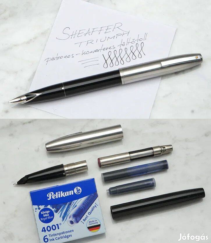 1988-as Sheaffer Triumph Imperial amerikai töltőtoll konverterrel